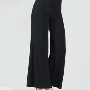 Clara Sun Woo (Size L) Black Wide Leg Pull-on Palazzo All Purpose Stretch Pants